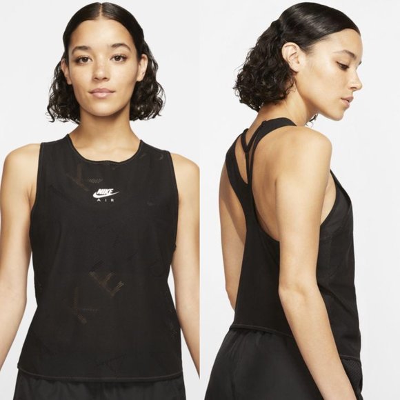 NIKE AIR DRI-FIT RUNNING MESH TANK TOP S - Picture 1 of 13